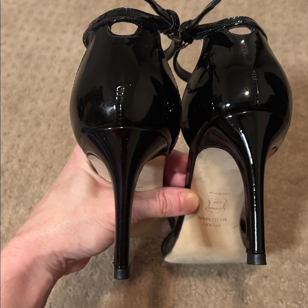 Stuart Weitzman Black Patent Leather Heels - Picture 5 of 7